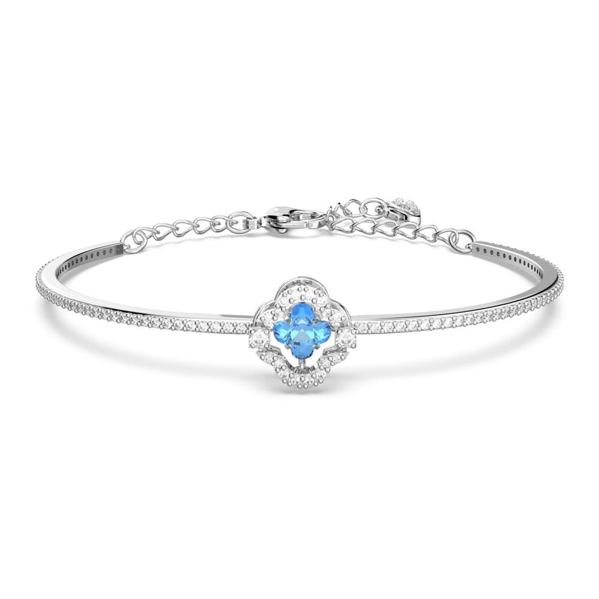 SWAROVSKI - Pulsera Swarovski Sparkling Dance Azul Baño De Rodio 5642922