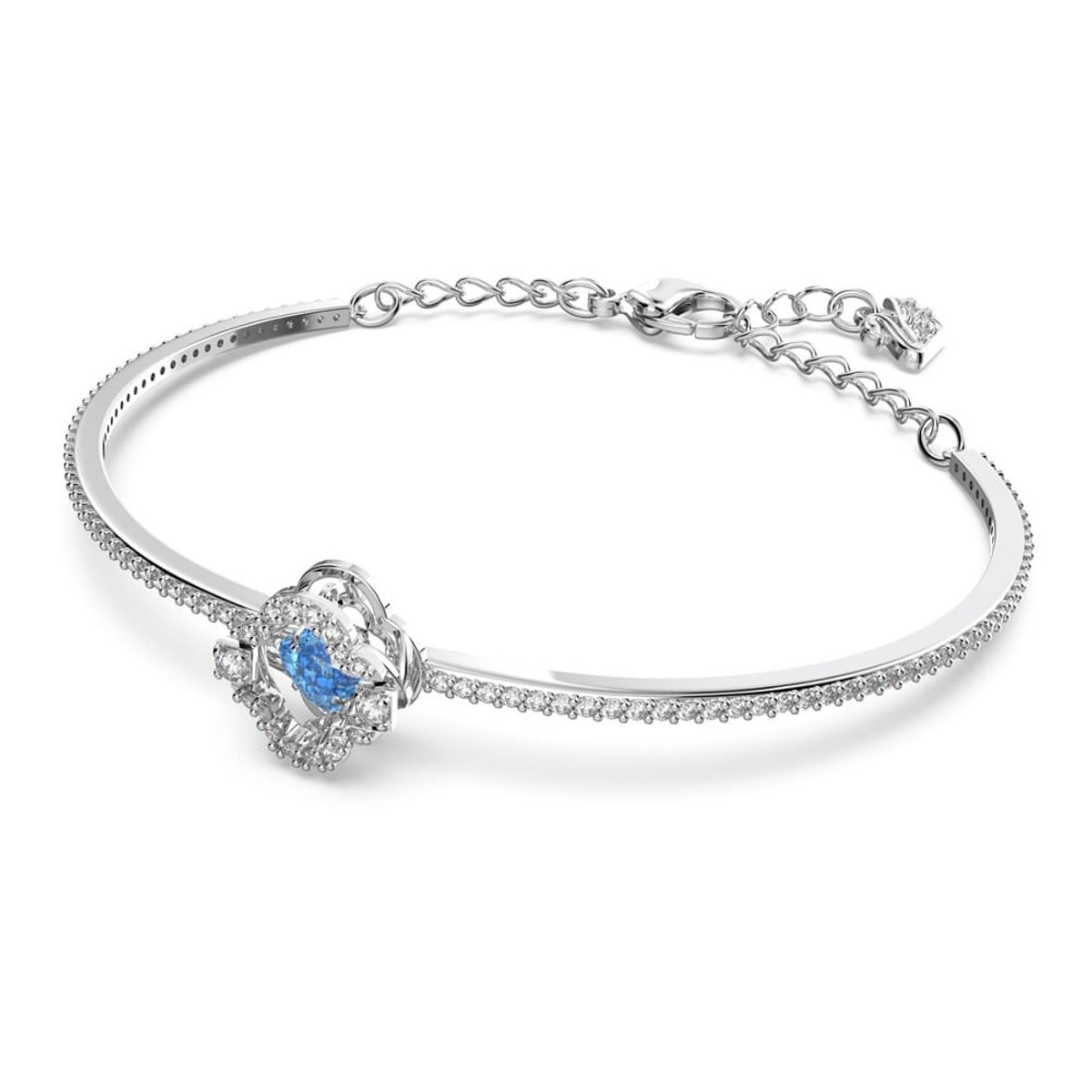 SWAROVSKI - Pulsera Swarovski Sparkling Dance Azul Baño De Rodio 5642922