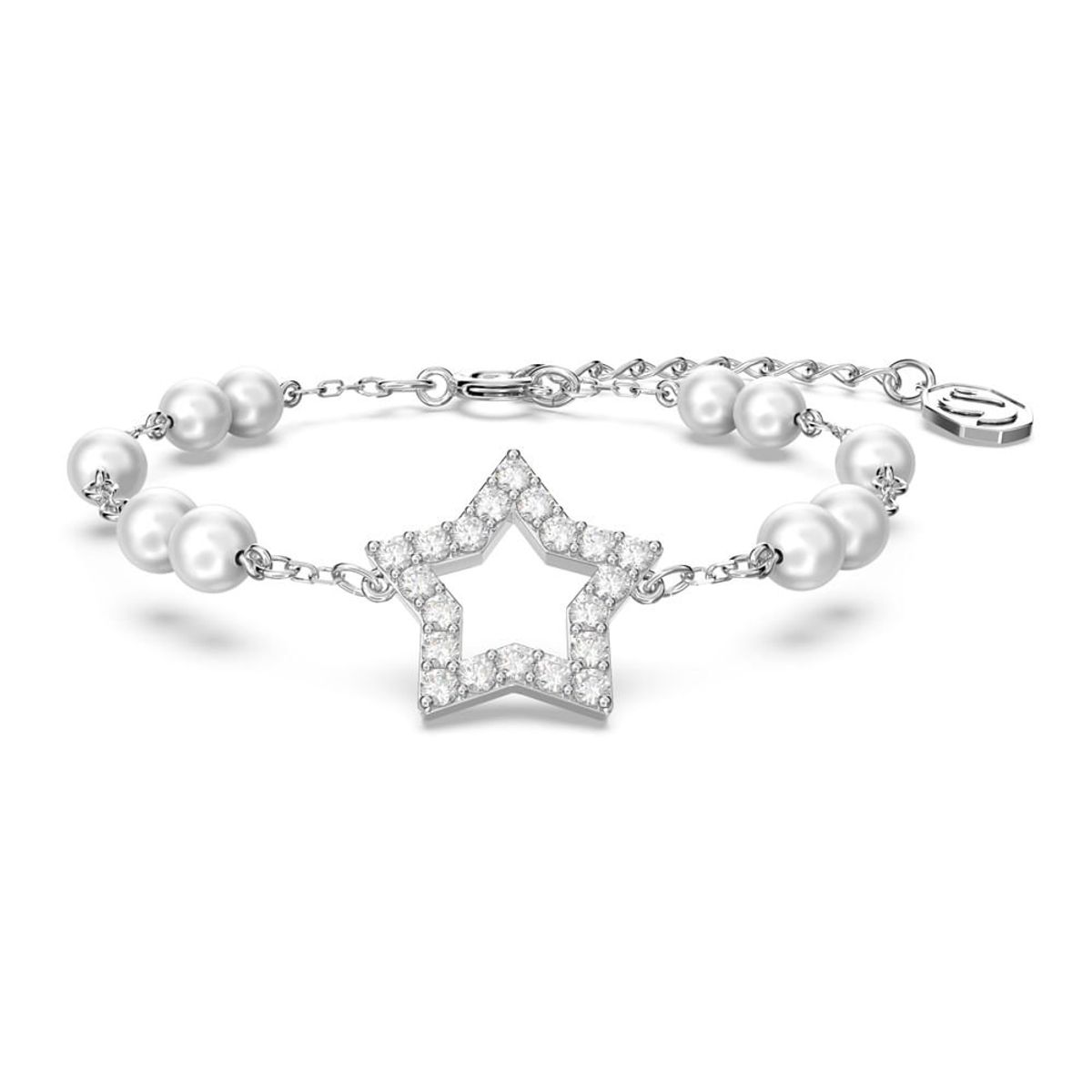 SWAROVSKI - Pulsera Swarovski Stella Crystal Pearls Estrella Rosa 5645461