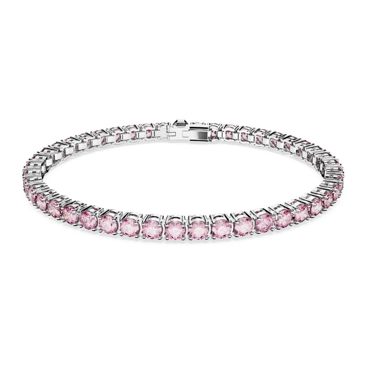 SWAROVSKI - Pulsera Swarovski Matrix Tennis Talla Redonda Pequeña Rodio 5648932