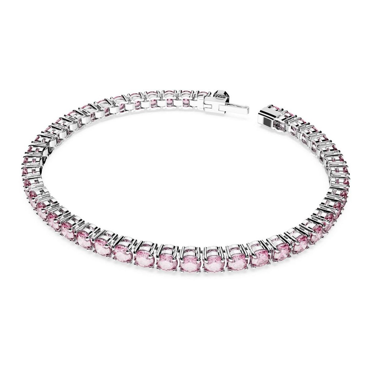 SWAROVSKI - Pulsera Swarovski Matrix Tennis Talla Redonda Pequeña Rodio 5648932