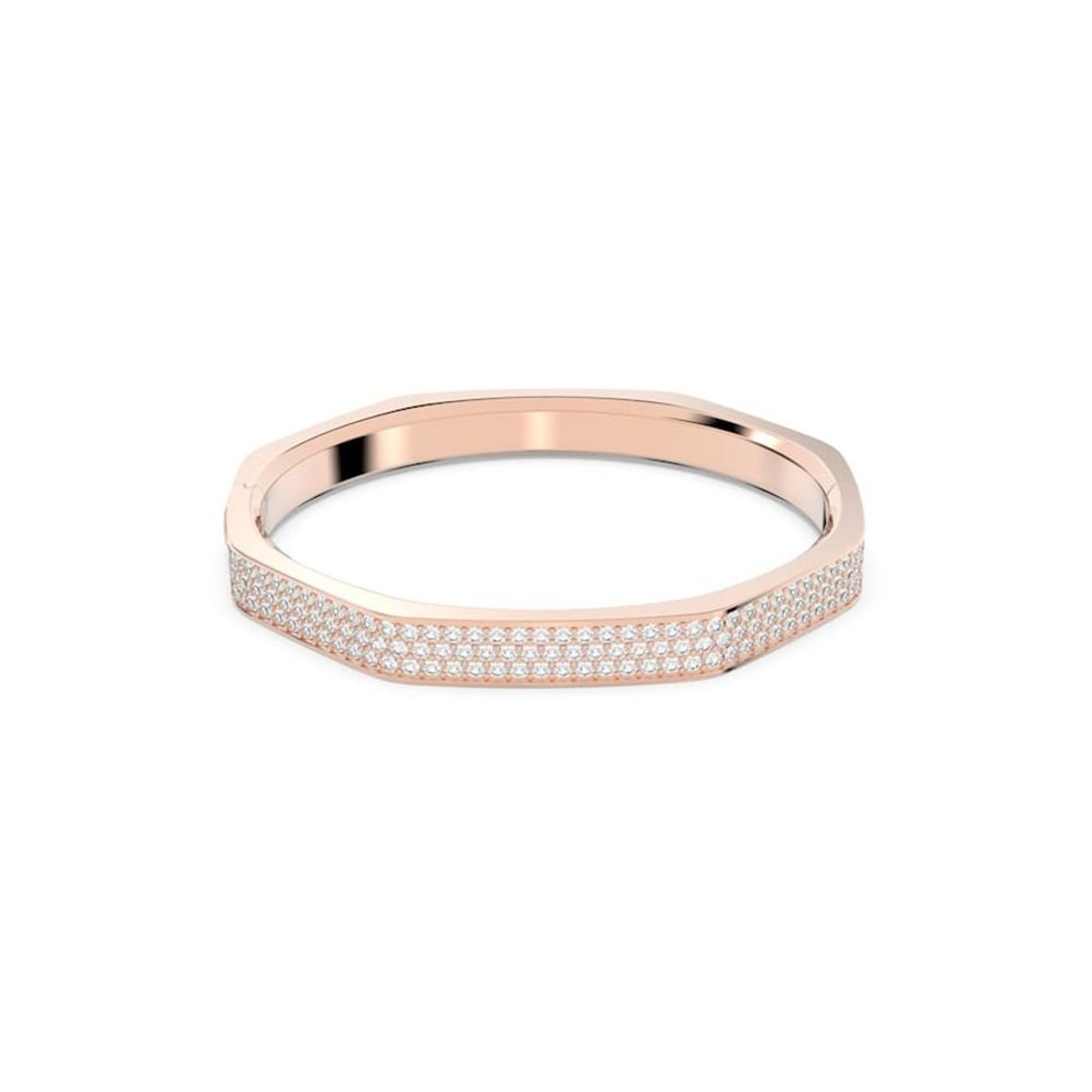 SWAROVSKI - Pulsera Swarovski Dextera Forma Octagonal Blanco Baño Rosa 5655627