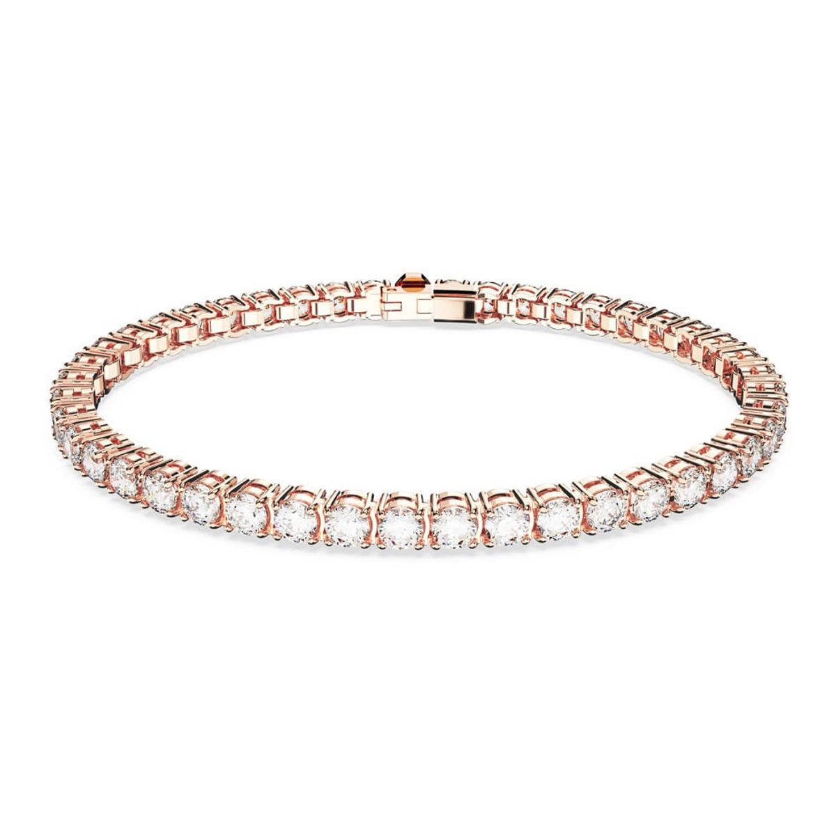 SWAROVSKI - Pulsera Swarovski Matrix Tennis Talla Redonda Pequeña Rosa 5657659