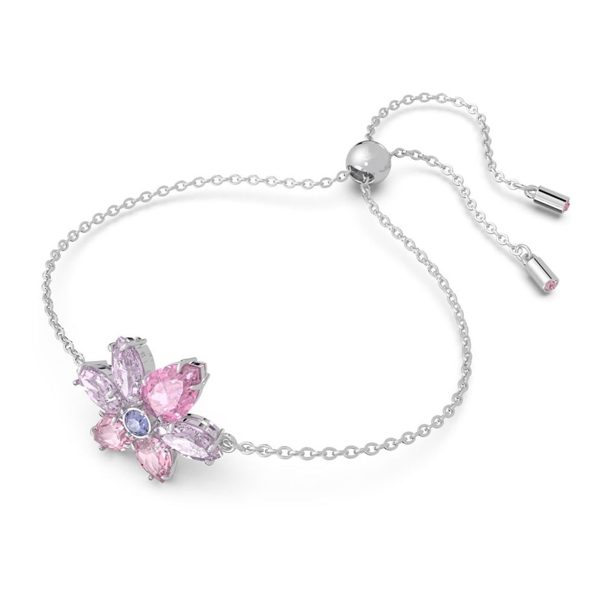 SWAROVSKI - Pulsera Swarovski Gema Tallas Mixtas Flor Rosa Baño Rodio 5658396