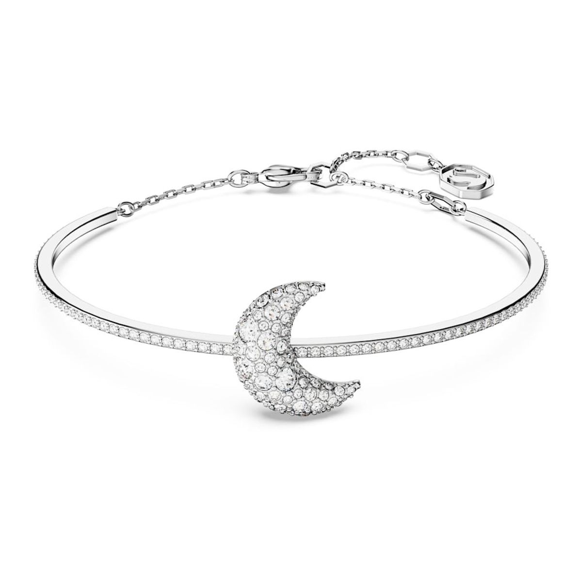 SWAROVSKI - Pulsera Swarovski Luna Luna Blanco Baño De Rodio Para Mujer 5666175