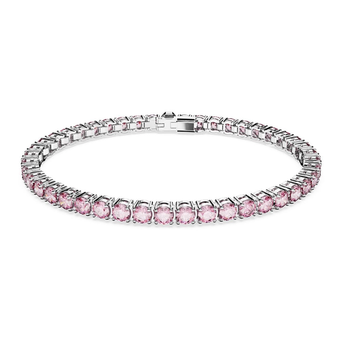 SWAROVSKI - Pulsera Swarovski Matrix Tennis Talla Redonda Pequeña Rodio 5660913
