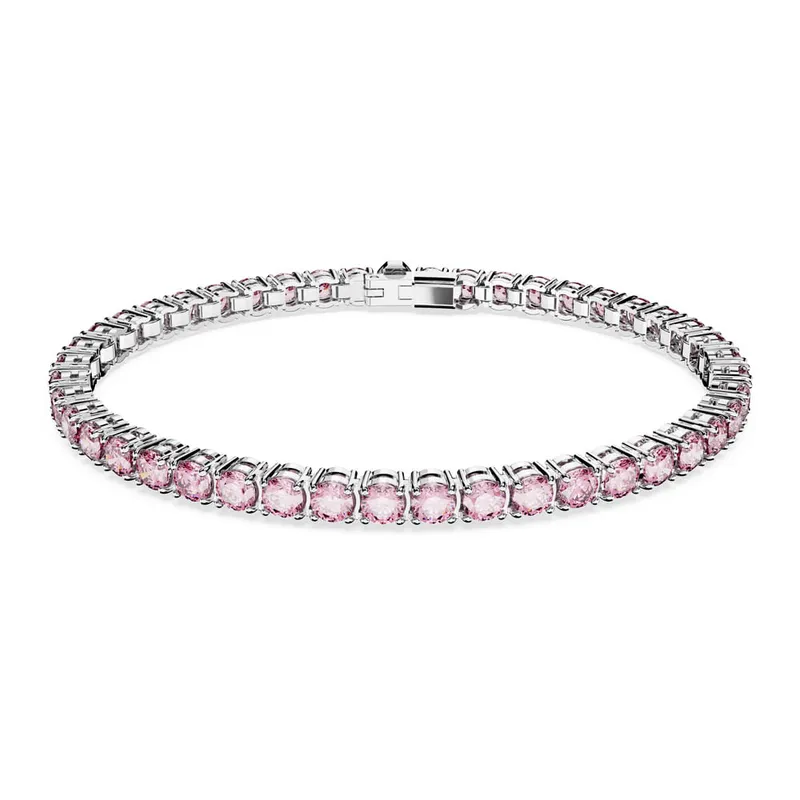 SWAROVSKI - Pulsera Swarovski Matrix Tennis Talla Redonda Pequeña Rodio 5660913