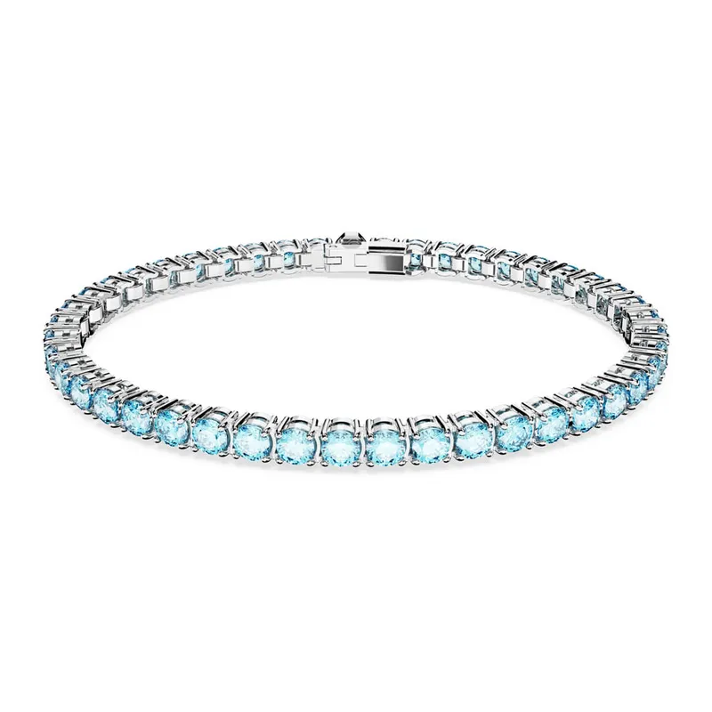 SWAROVSKI - Pulsera Swarovski Matrix Tennis Talla Redonda Mediana Rodio 5660914