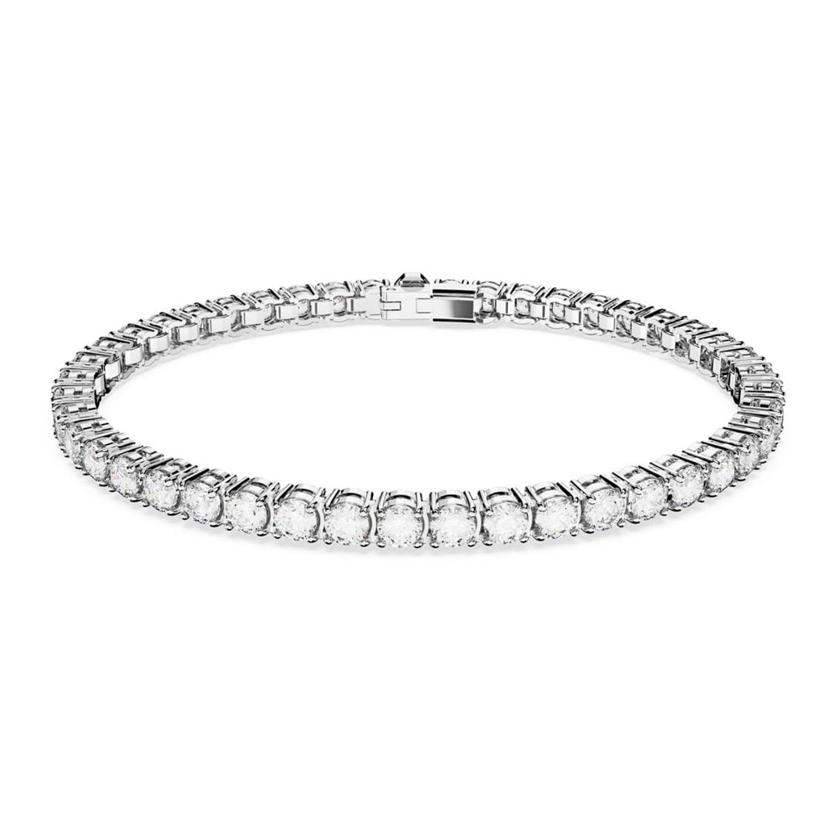 SWAROVSKI - Pulsera Swarovski Matrix Tennis Talla Redonda Pequeña Rodio 5660917