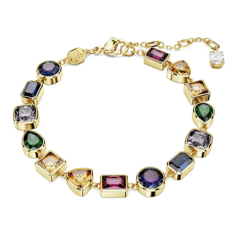 SWAROVSKI - Pulsera Swarovski Stilla Tallas Mixtas Multicolor Baño Oro 5662925