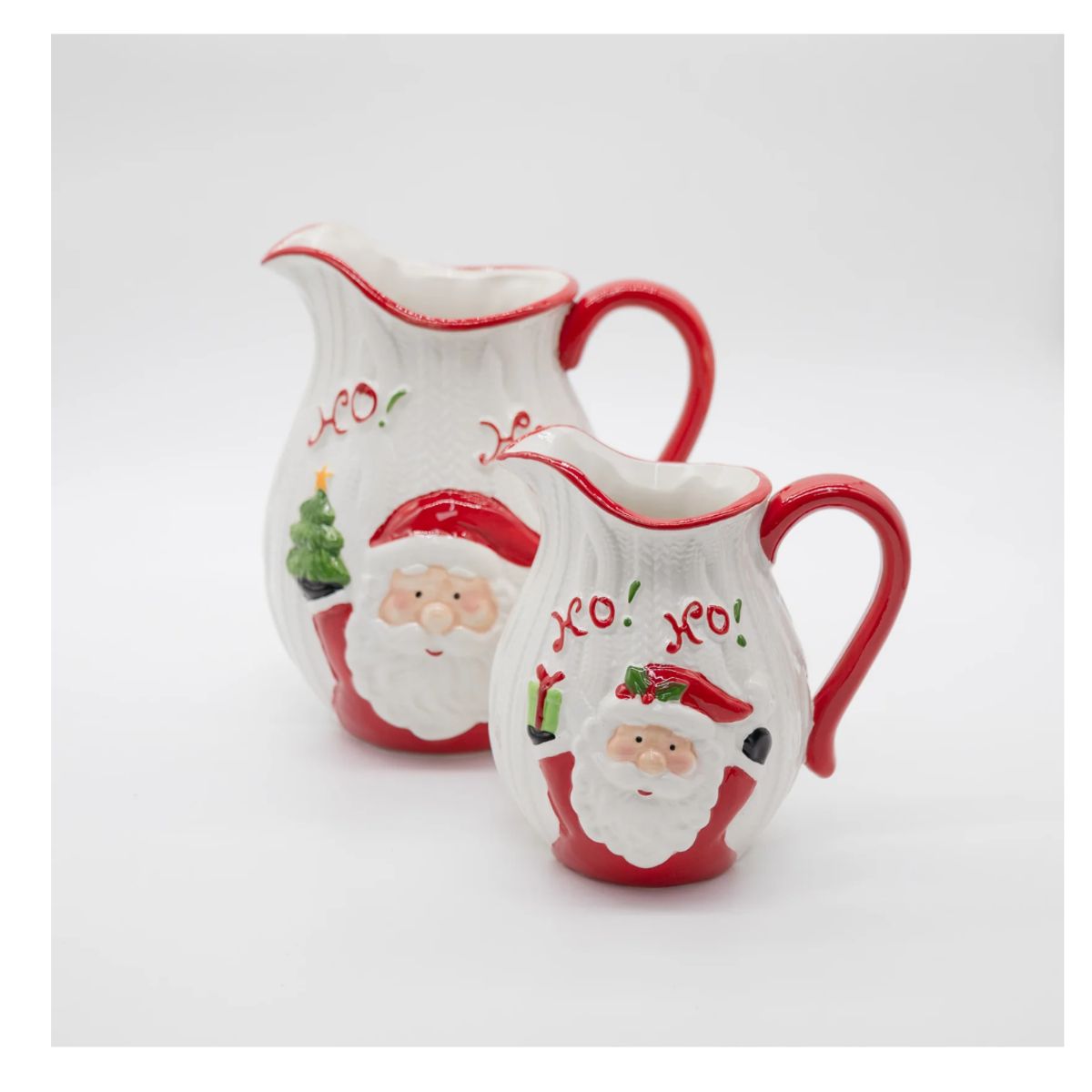 GENERICO - JARRA DE CERAMICA CON DISEÑO NAVIDEÑO