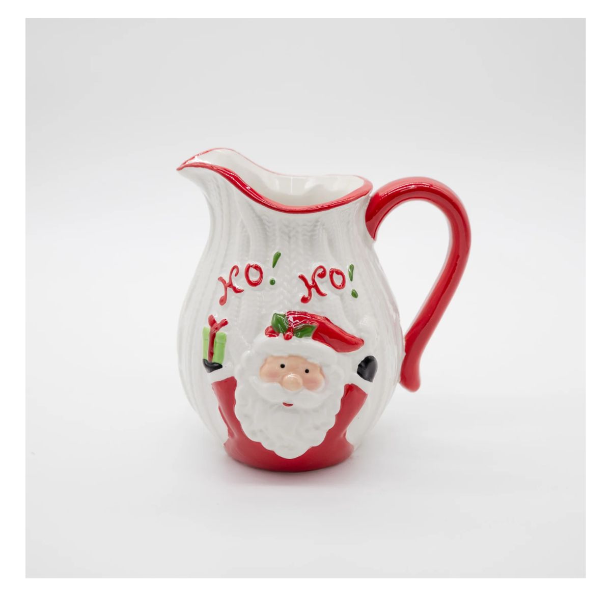 GENERICO - JARRA DE CERAMICA CON DISEÑO NAVIDEÑO