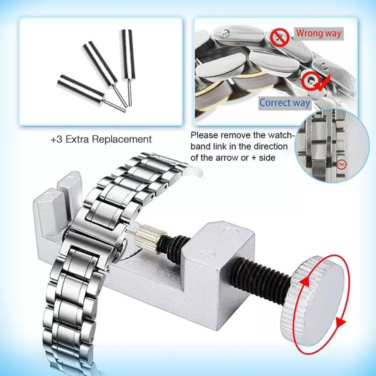 GENERICO - Kit Completo Para Relojería Reparaciónmantenimiento 155pzs