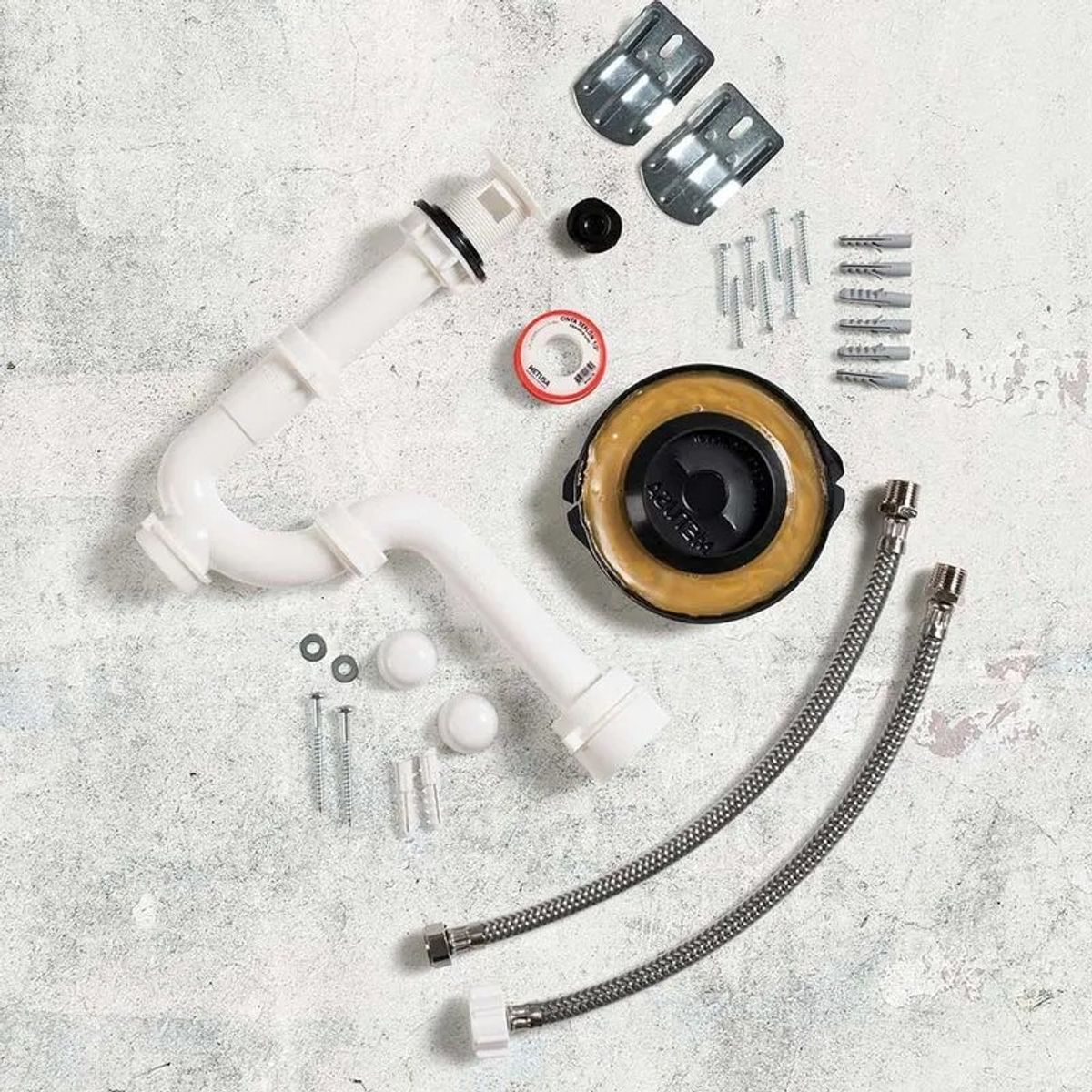 METUSA - KIT DE ACCESORIOS PARA INSTALACIÓN DE BAÑO PLUS