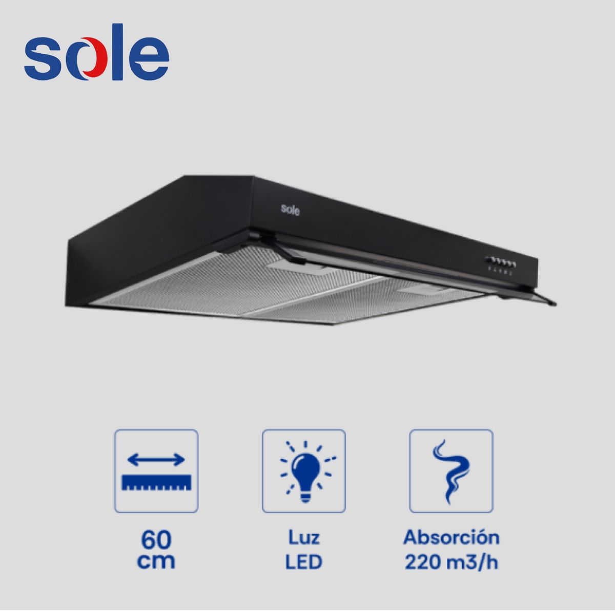 SOLE - Campana Extractora Nyx Sole 60cm