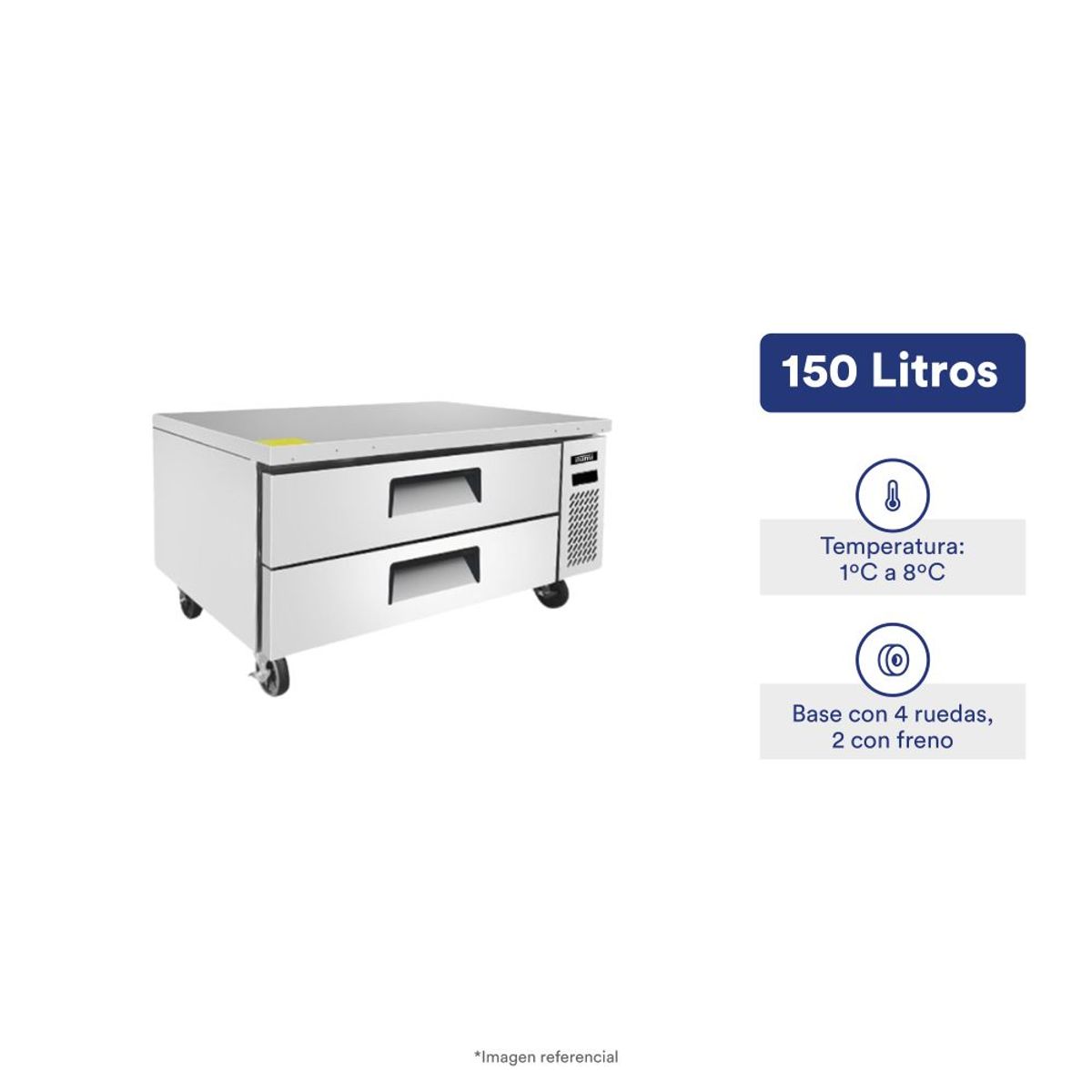 ILUMI - Base chef refrigerada Ilumi con 2 cajones