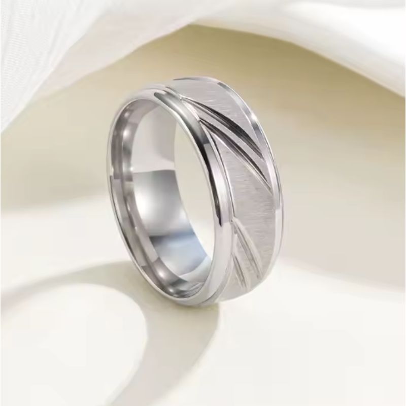 GENERICO - Anillo Fedele de Hombre con Circón Negro