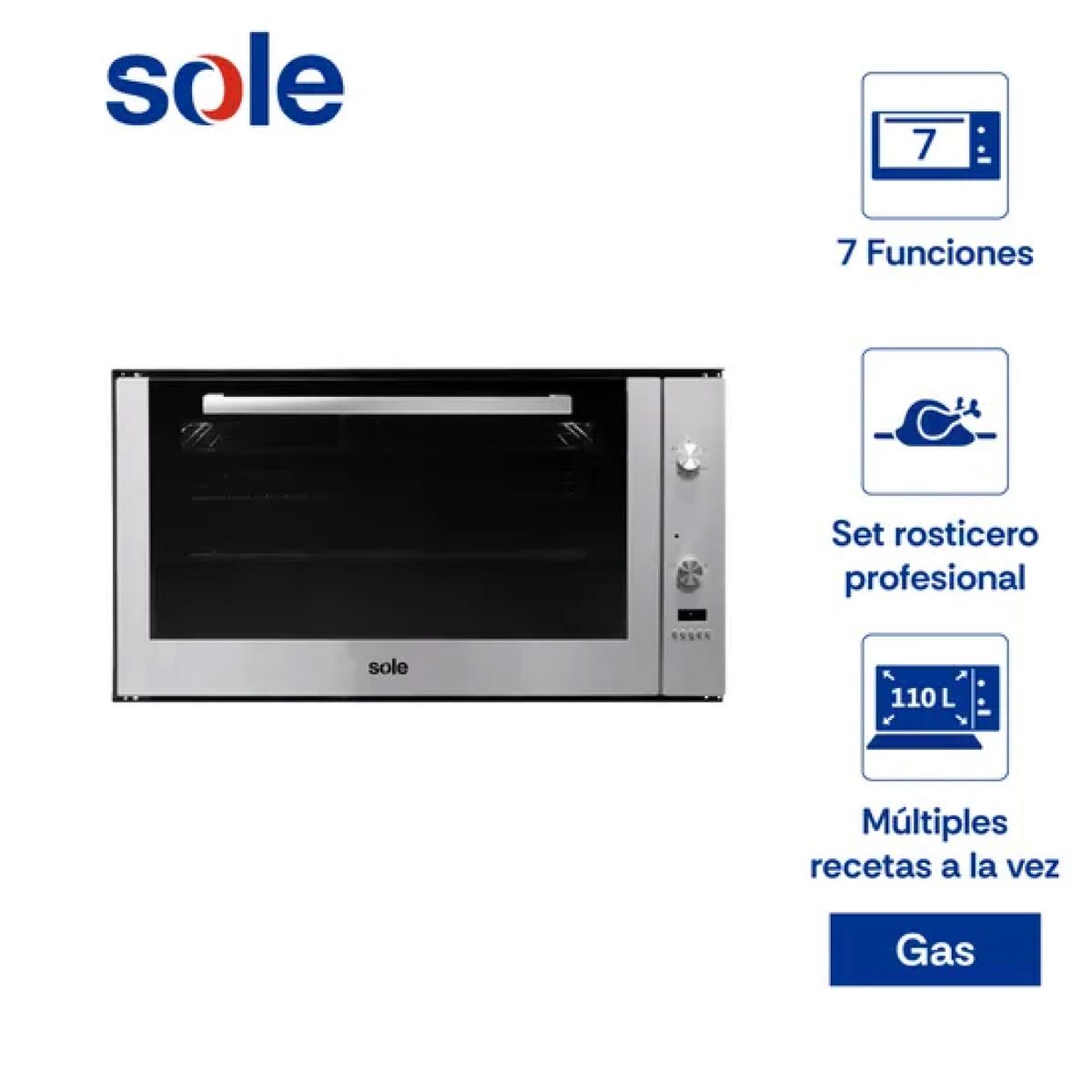 Sole - Horno Empotrable GLP 110L Sole  SOLHO016V2