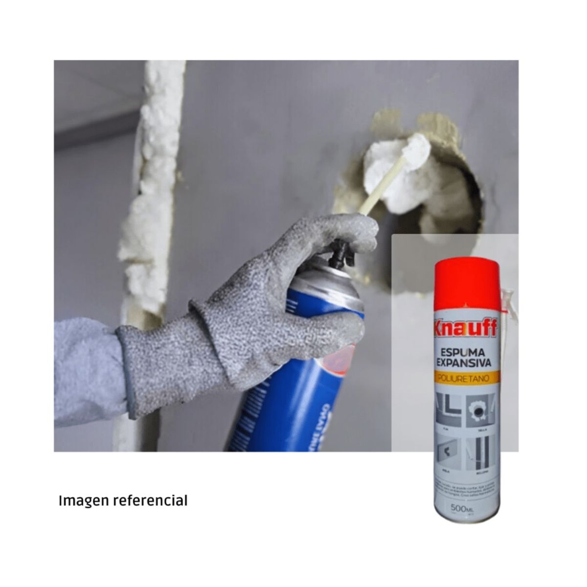 GENERICO - Espuma De Poliuretano 500 ml Knauff