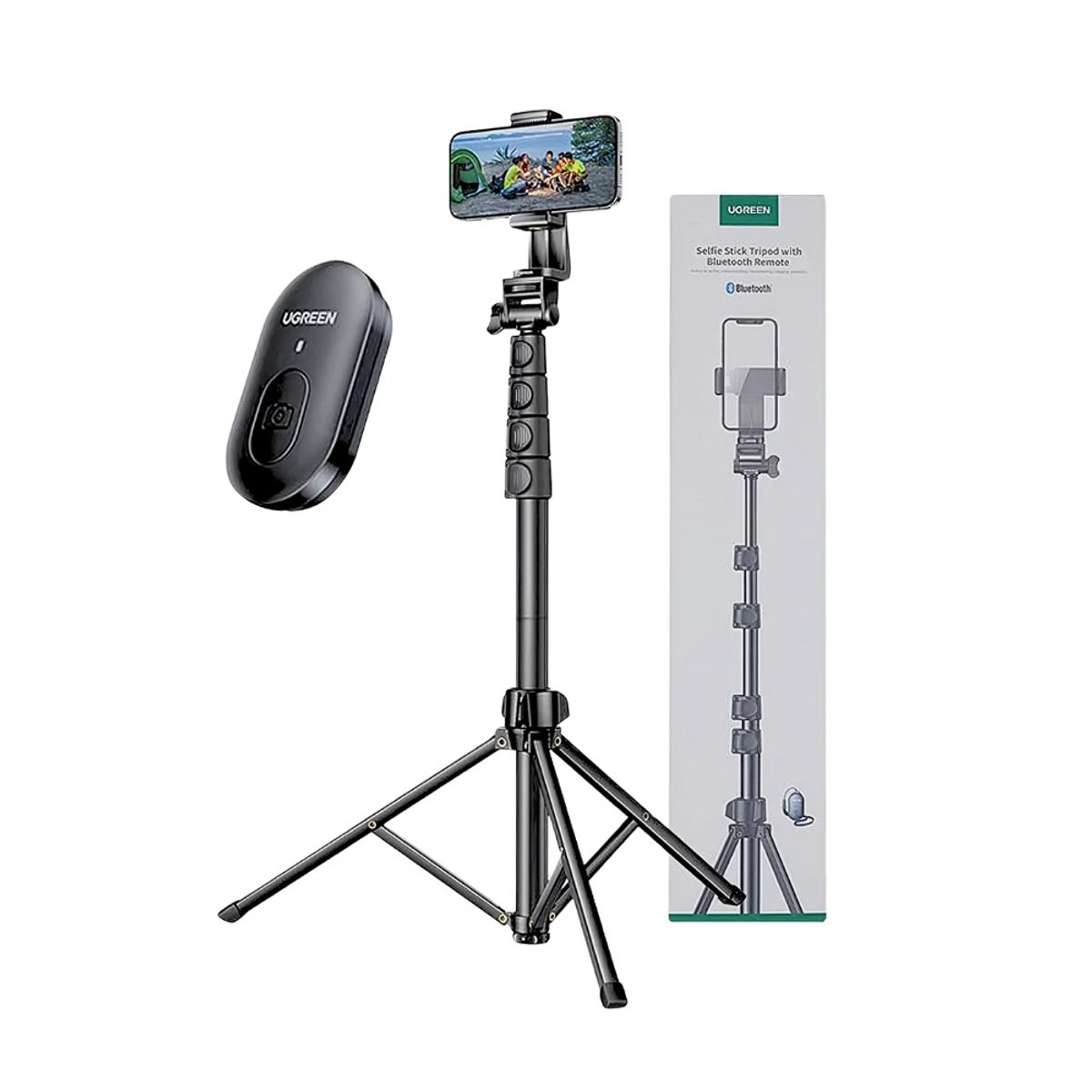 UGREEN - Tripode selfie stick 2 en 1 Bluetooth de 1.8 metros Ugreen LP680