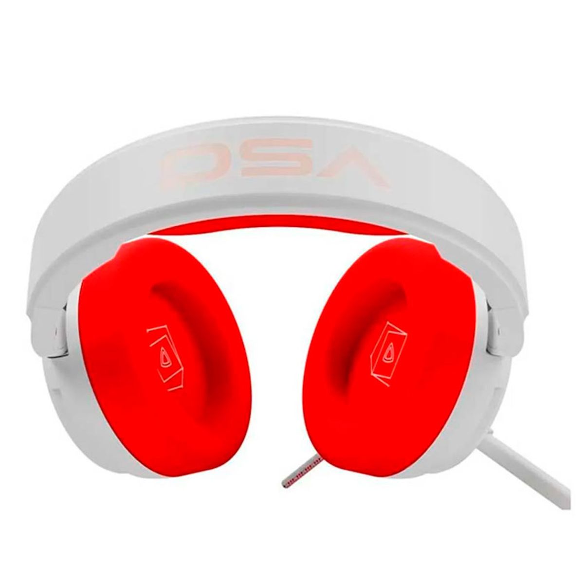 VSG - Audífono VSG Pentagon Rojo USB 2.0 con Micrófono Omnidireccional