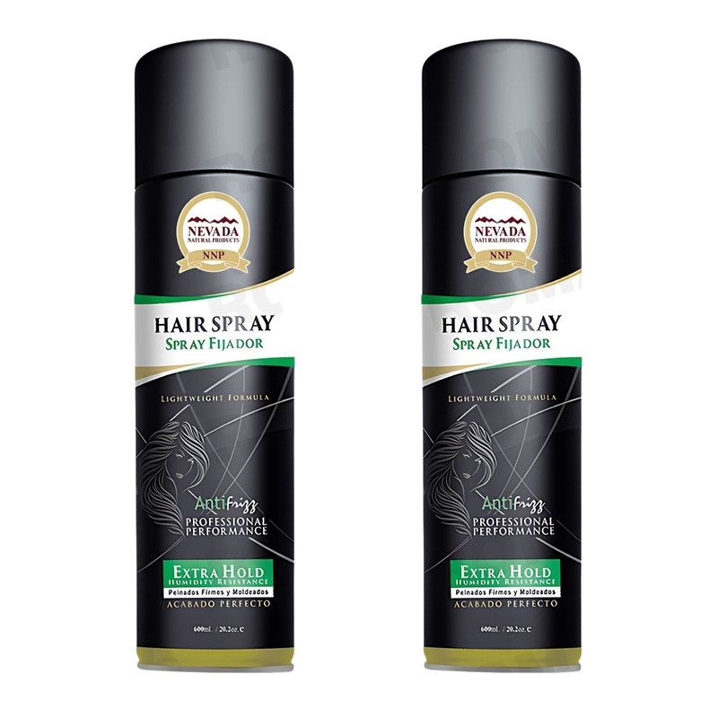 NEVADA NATURAL PRODUCTS - PACK 2 SPRAY CAPILAR FIJADOR ANTI FRIZZ 600ML NEVADA