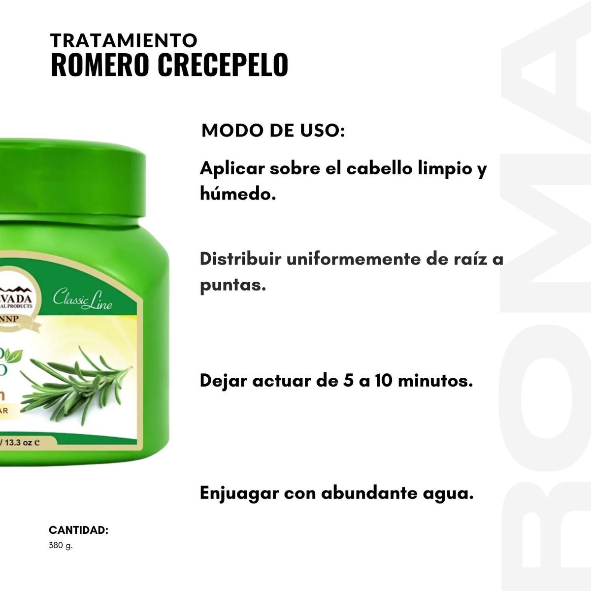 NEVADA NATURAL PRODUCTS - TRATAMIENTO ROMERO CRECEPELO 380G NEVADA