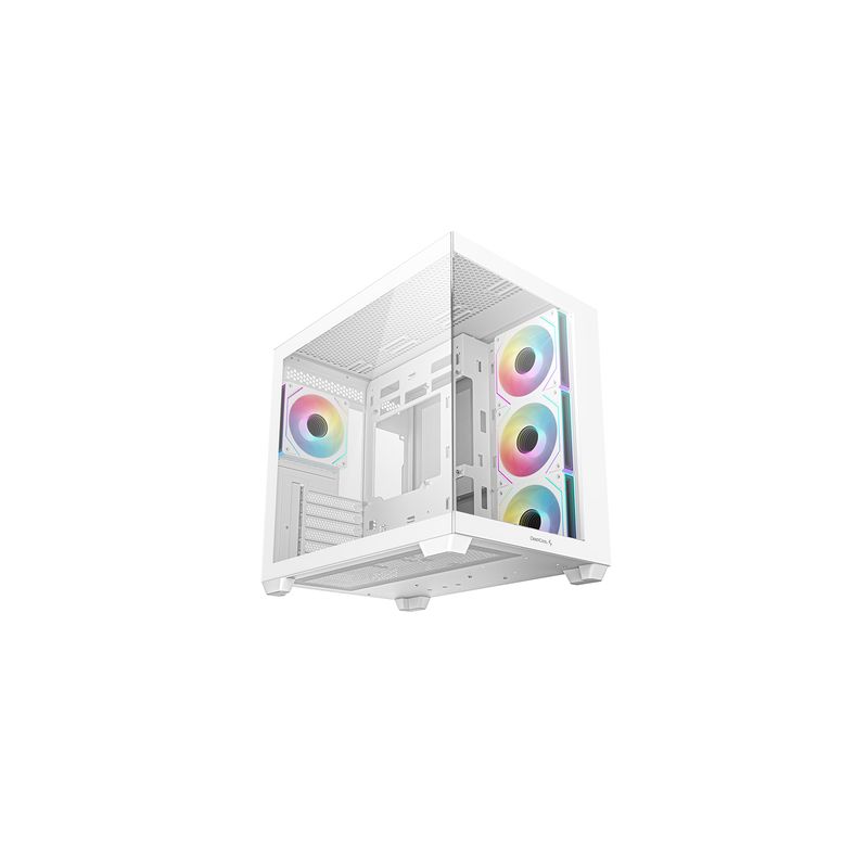 DEEPCOOL - CASE PARA PC DEEPCOOL BLANCO CG530 4 FAN VIDRIO TEMPLADO- SIN FUENTE