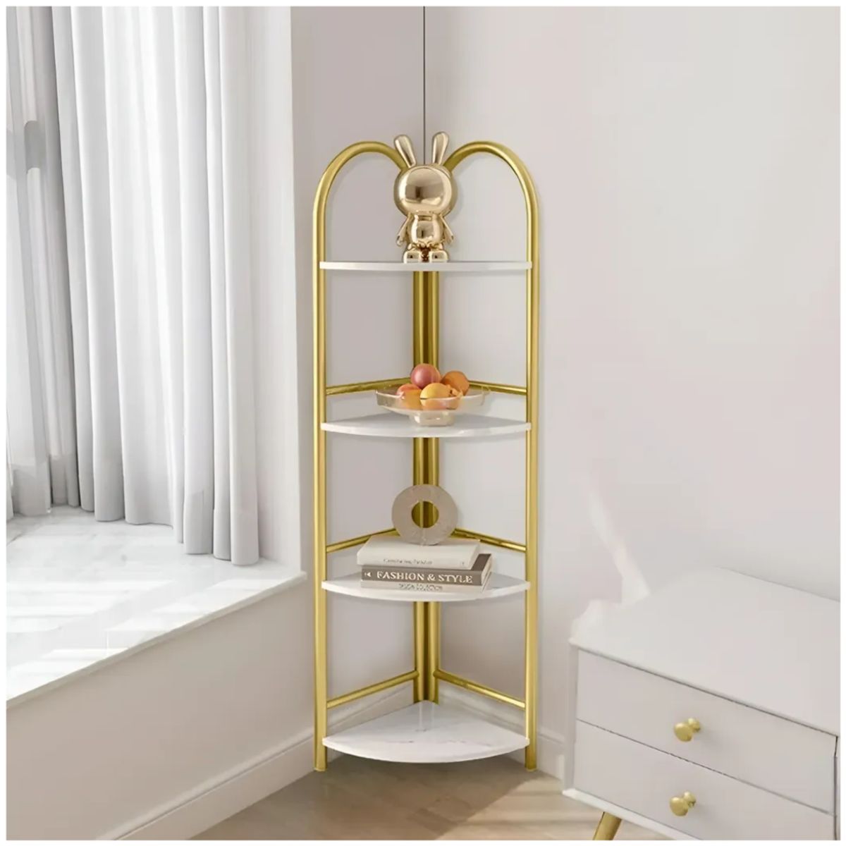 INSPIRA MARKET - Esquinero de Centro Marmoleado 4 Niveles