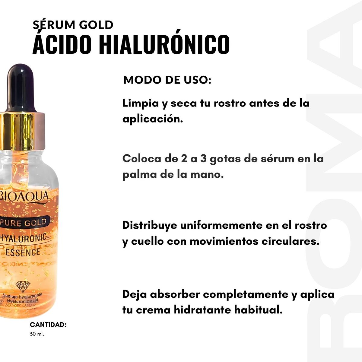 BIOAQUA - PACK 2 SÉRUM GOLD ÁCIDO HIALURÓNICO 30ML BIOAQUA