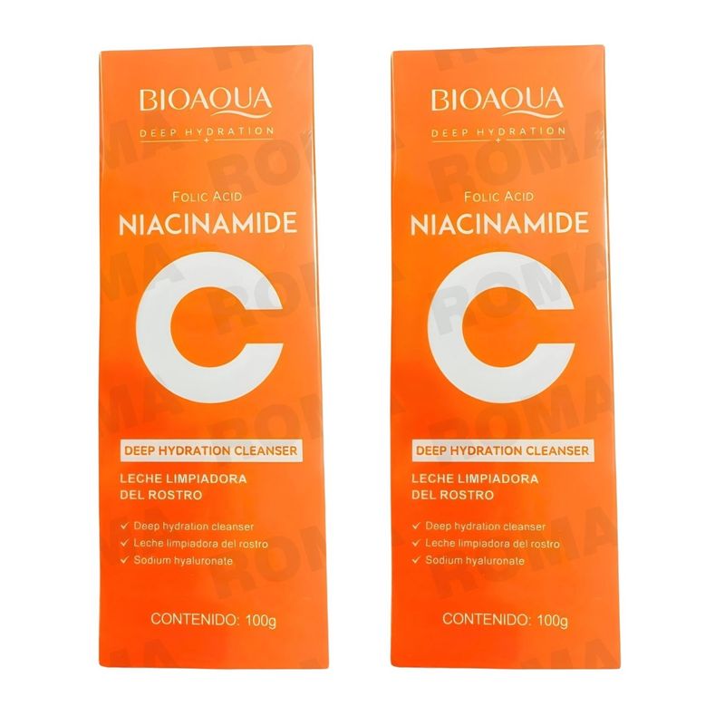 BIOAQUA - PACK 2 LIMPIADOR FACIAL EN GEL VITAMINA C 100G