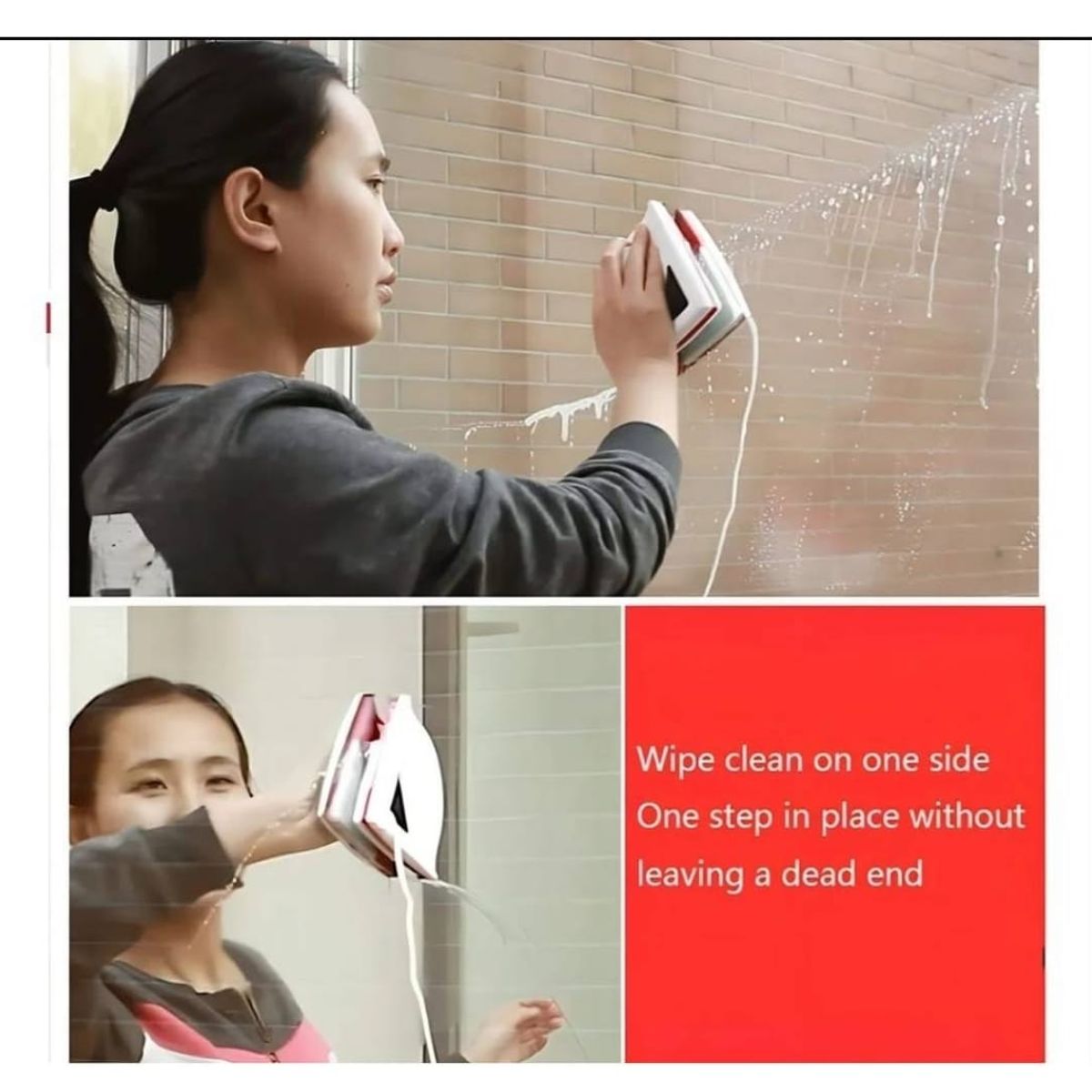 GENERICO - LIMPIADOR DE VIDRIO MAGNETICO TRIANGULAR PORCELAIN