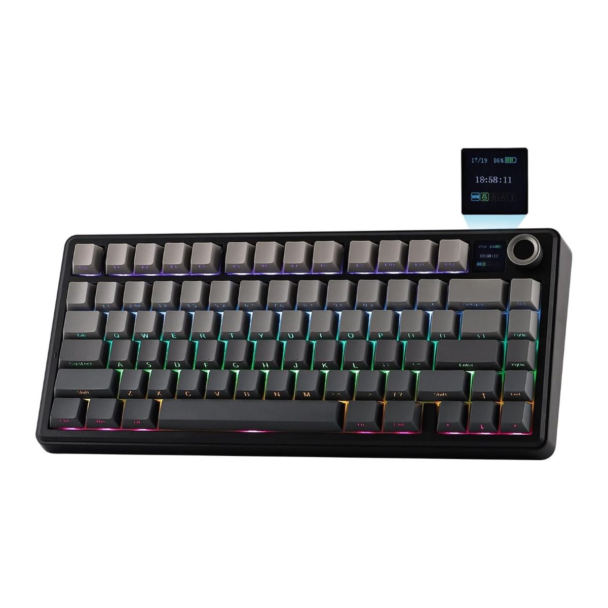 AULA - Teclado Mecanico Inalambrico EPOMAKER x AULA F75 Max Pantalla TFT