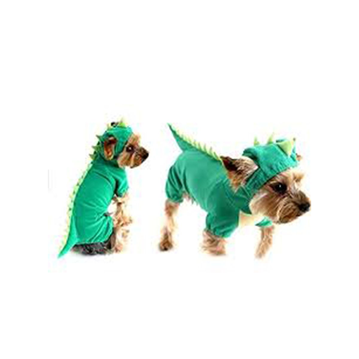 GENERICO - Disfraz para perros modelo Dinosaurio Verde Talla 2