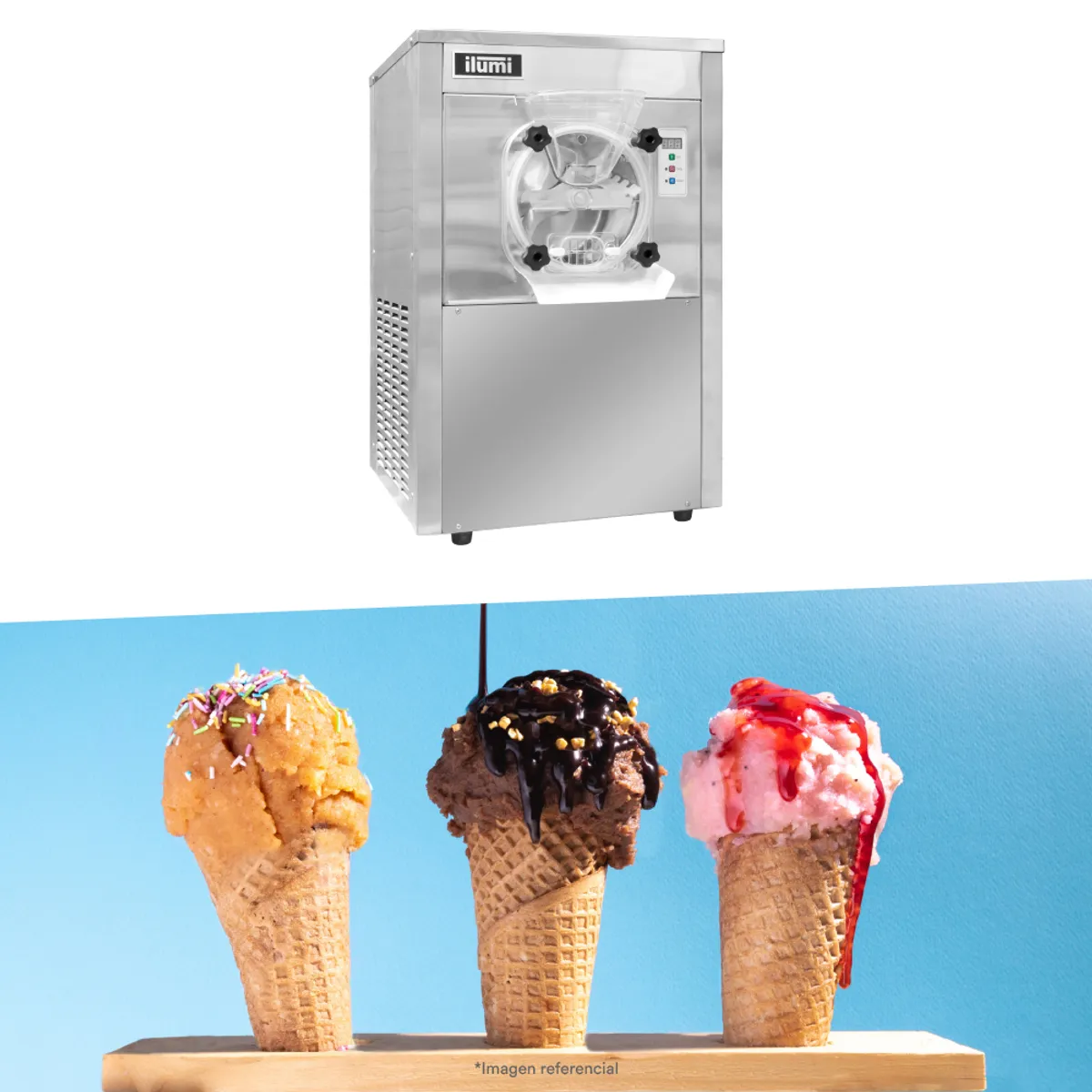 ILUMI - MAQUINA DE HELADO ARTESANAL ILUMIDE SOBREMSA