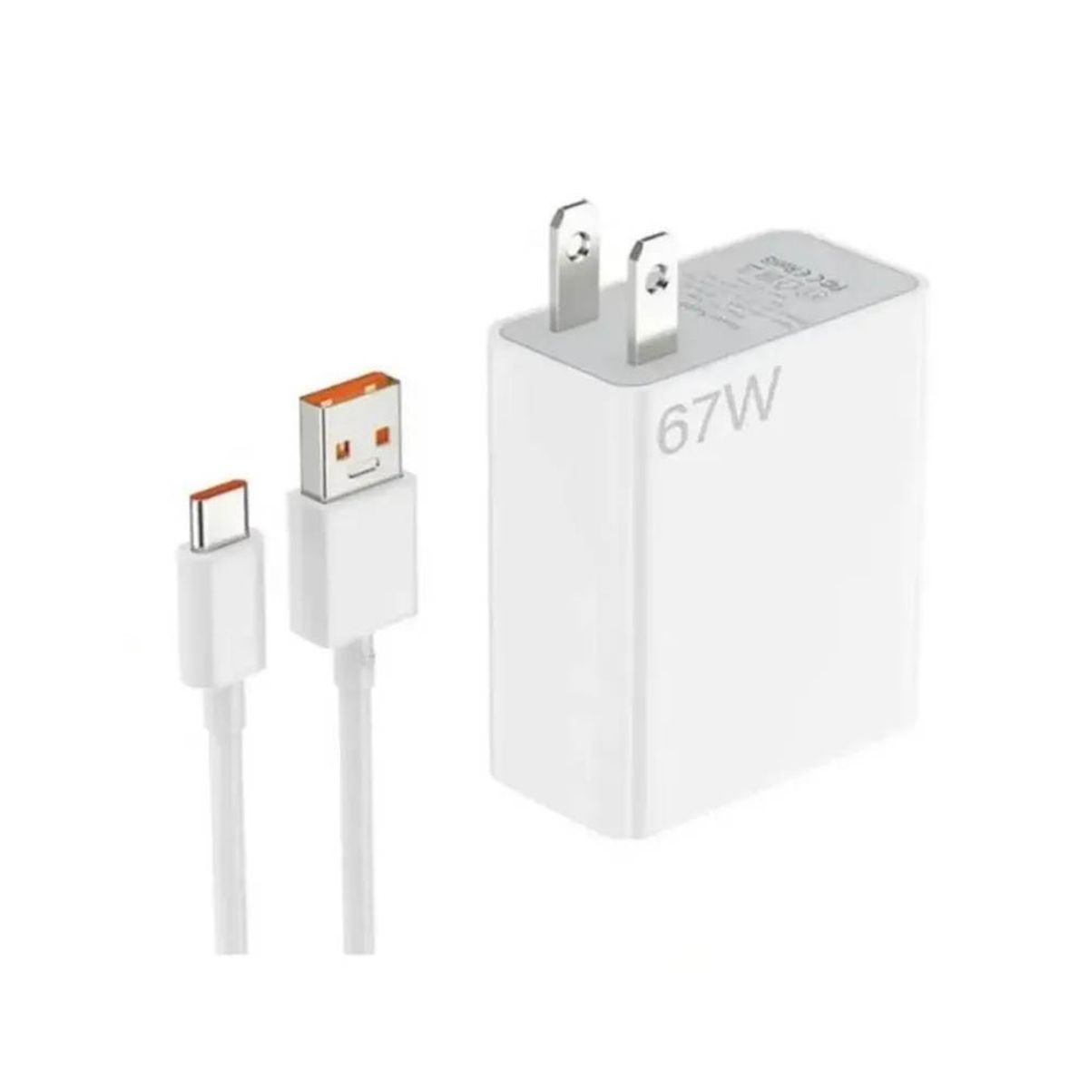 GENERICO - Cargador 67W Carga Rápida compatible con Xiaomi Cable tipo C