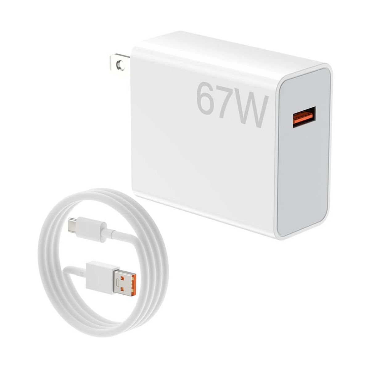 GENERICO - Cargador 67W Carga Rápida compatible con Xiaomi Cable tipo C