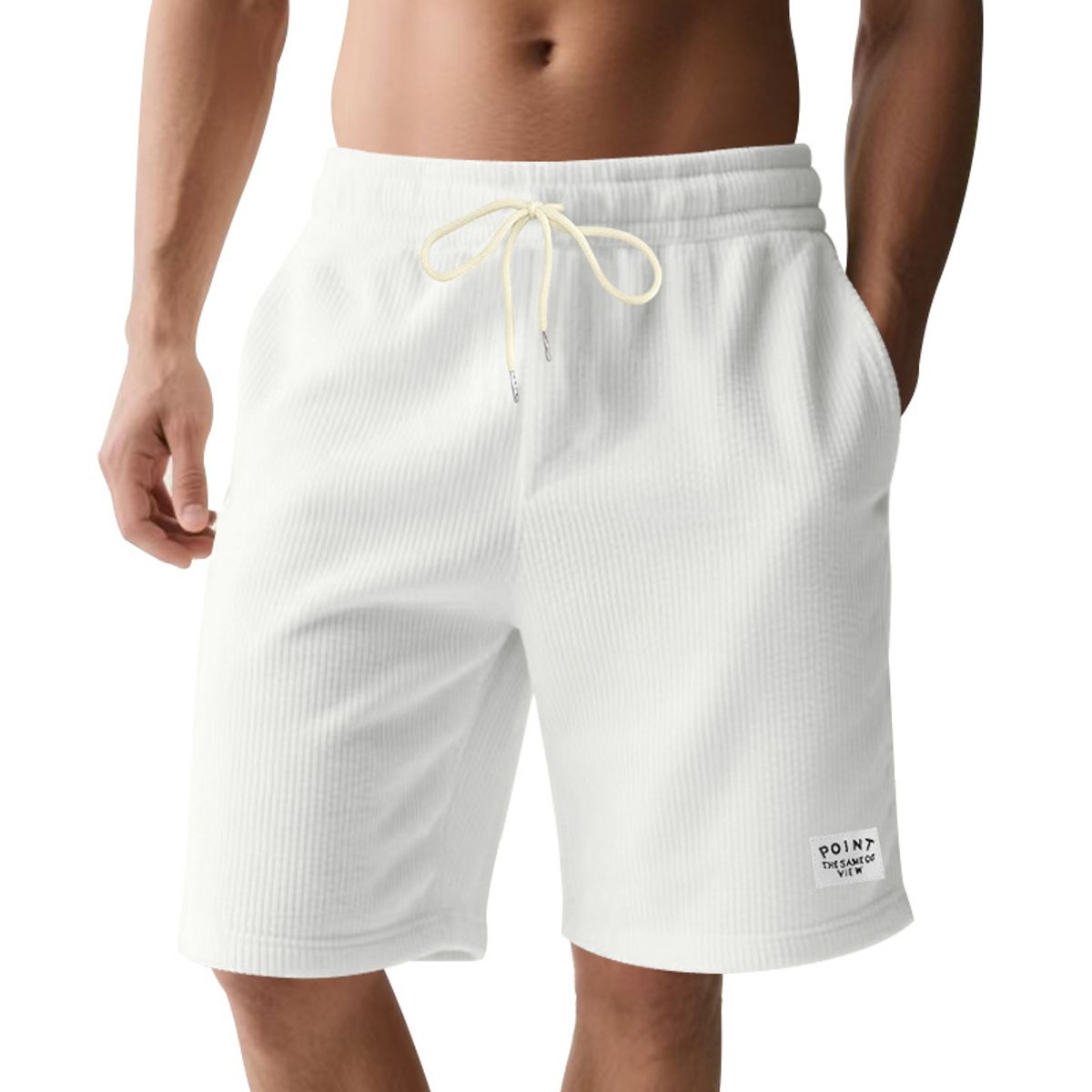TIOZONEY - pantalones cortos casuales ligeros - Blanco