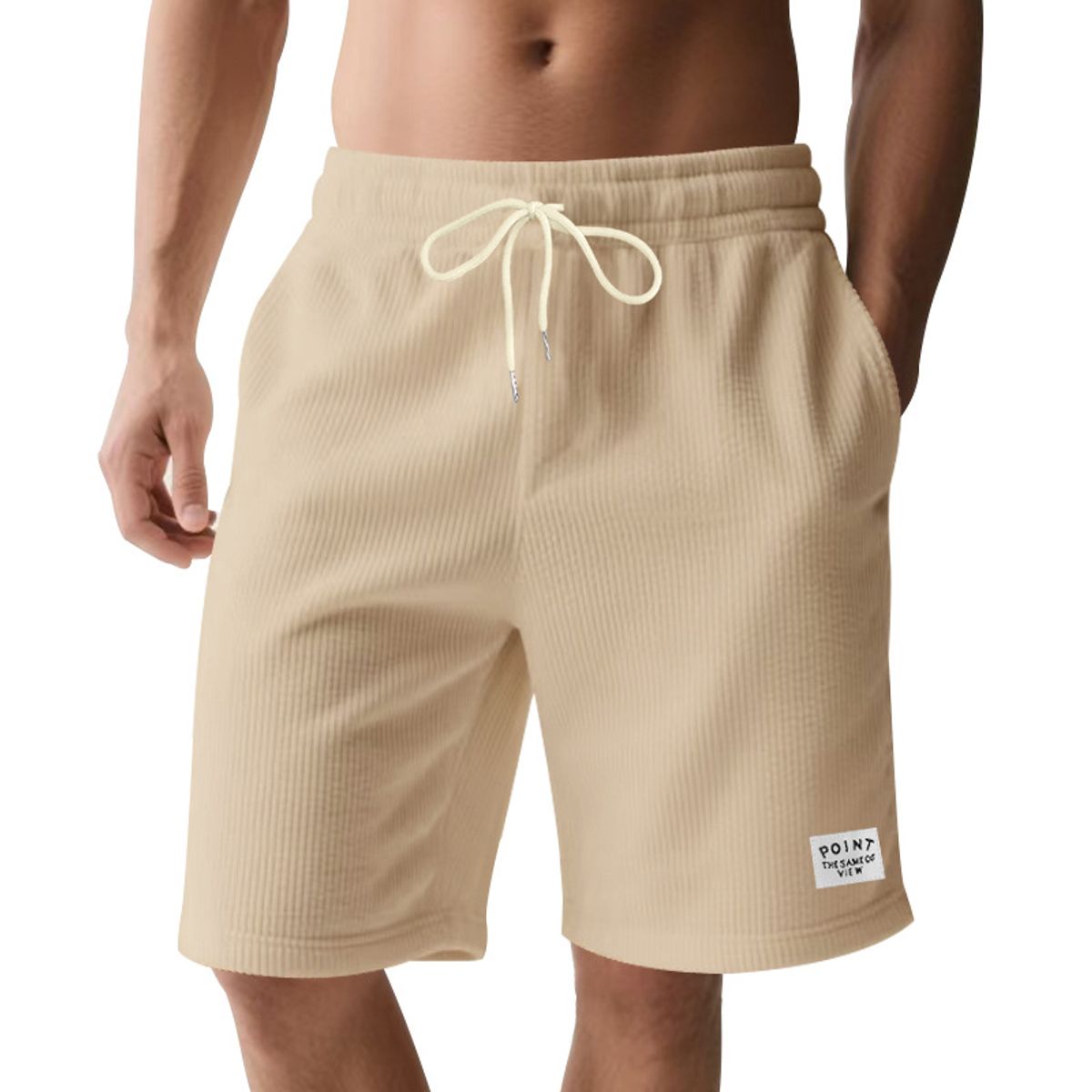 TIOZONEY - pantalones cortos casuales ligeros - Beige