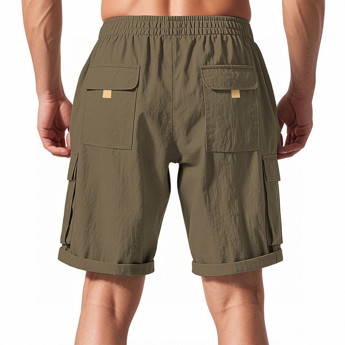 TIOZONEY - pantalones cortos de verano con bolsillos - Verde