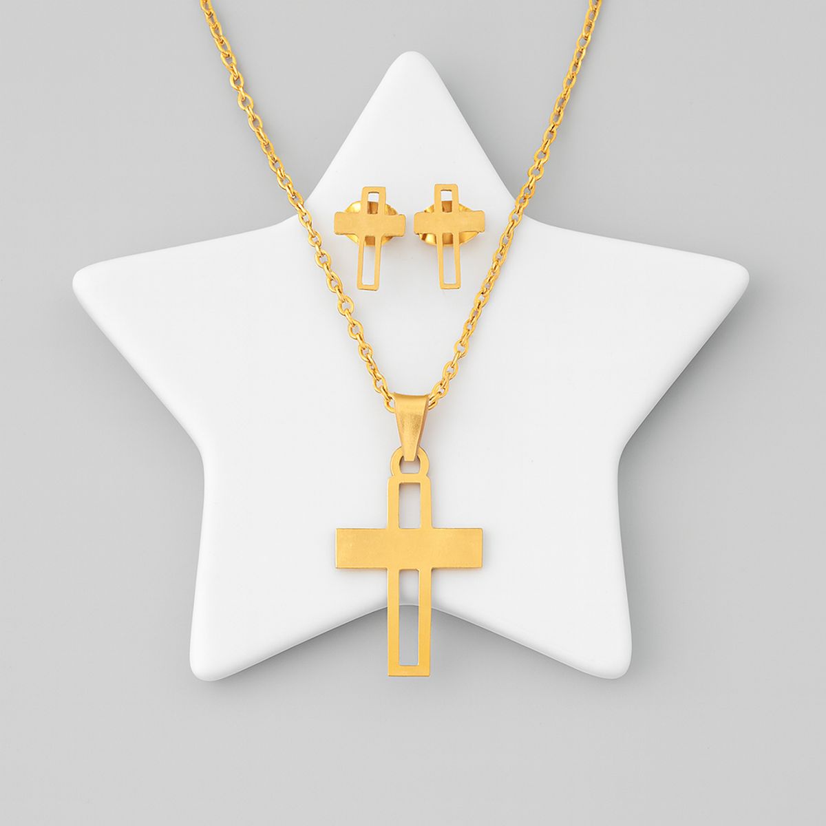 GENERICO - Set de collar y arete Fede para dama