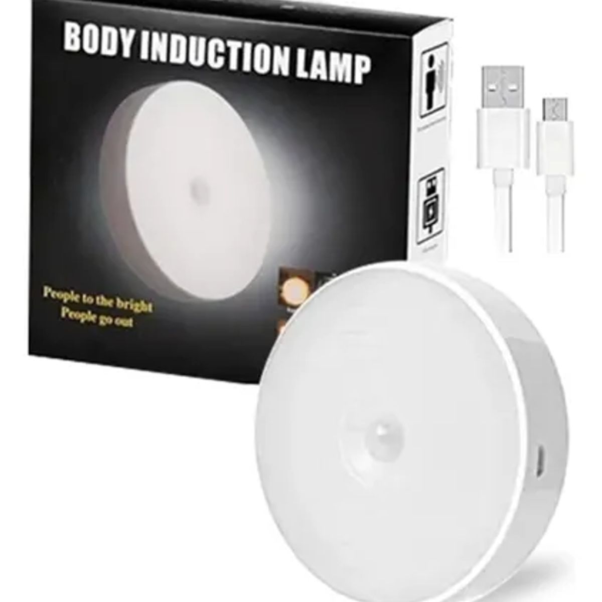 GENERICO - FOCO LED SENSOR DE MOVIMIENTO RECARGABLE CARGA USB INALAMBRICO