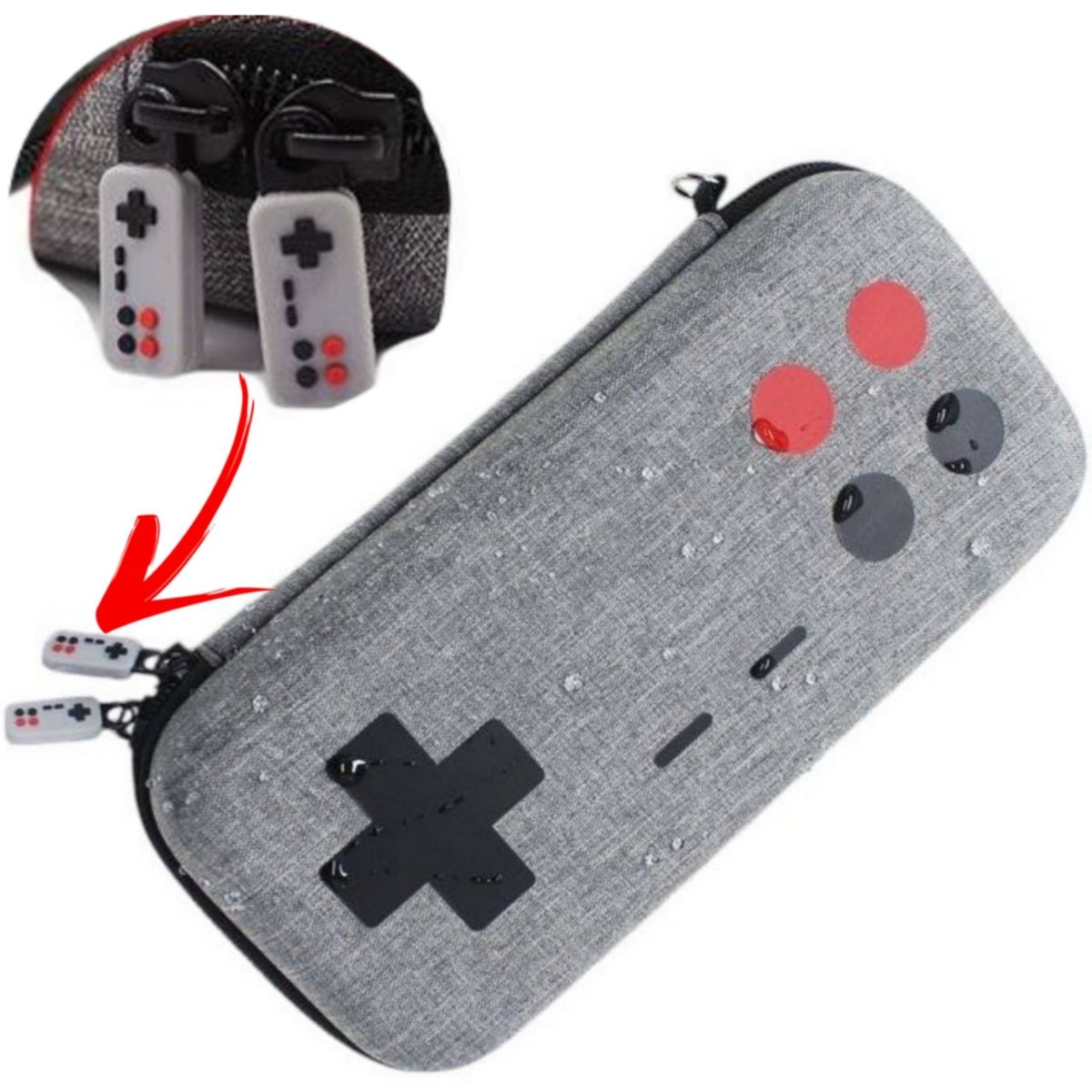 GENERICO - Estuche Case rígido para Nintendo Switch y Switch OLED -GRIS