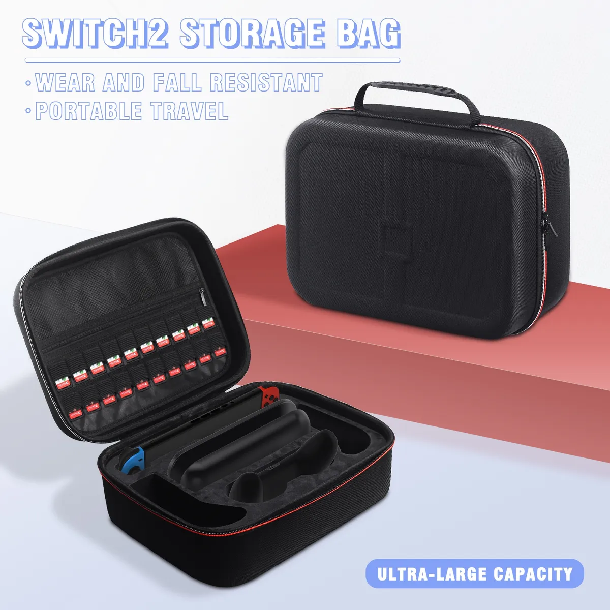GENERICO - Estuche de Viaje y Almacenamiento para Nintendo Switch 2 2025 - Maleta