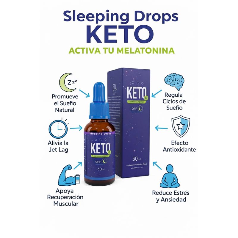 KETO CAPS - Melatonina Activador en Gotas x 60