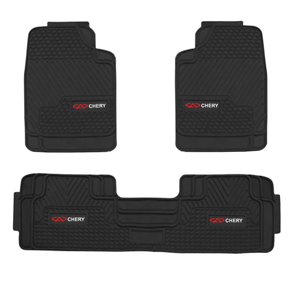 GENERICO - Piso Chery Universal de 3 Piezas de PVC Auto Camioneta