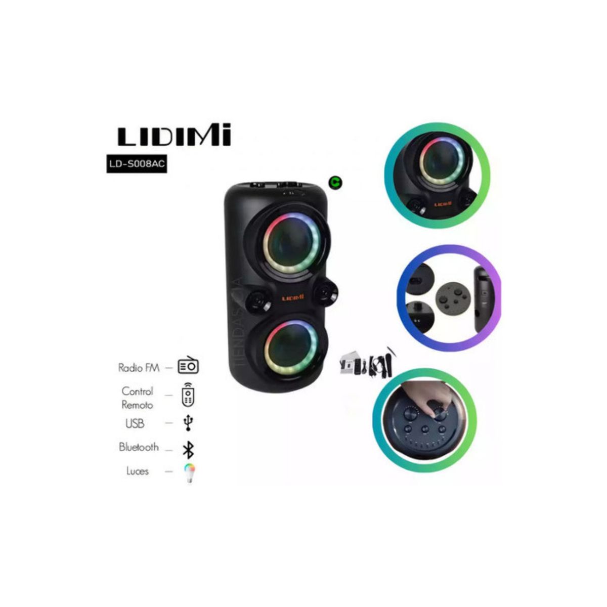 OEM - LIDIMI -S008 Parlante Bluetooth