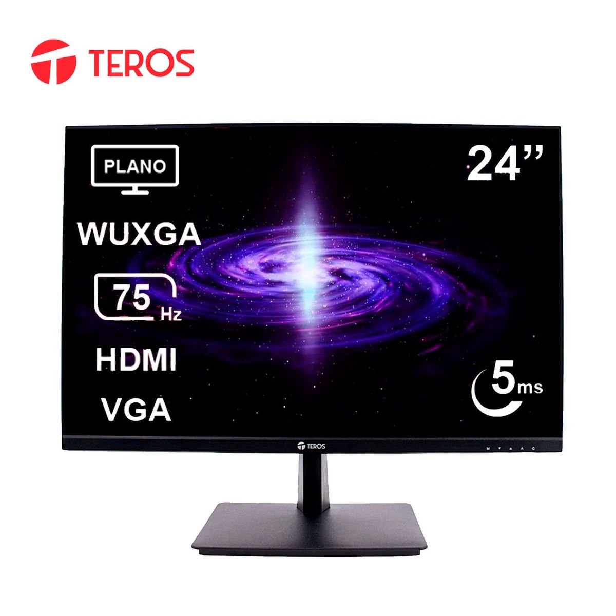 TEROS - Monitor Teros TE-2419CS 24" IPS 75Hz 5 ms con HDMI VGA Negro