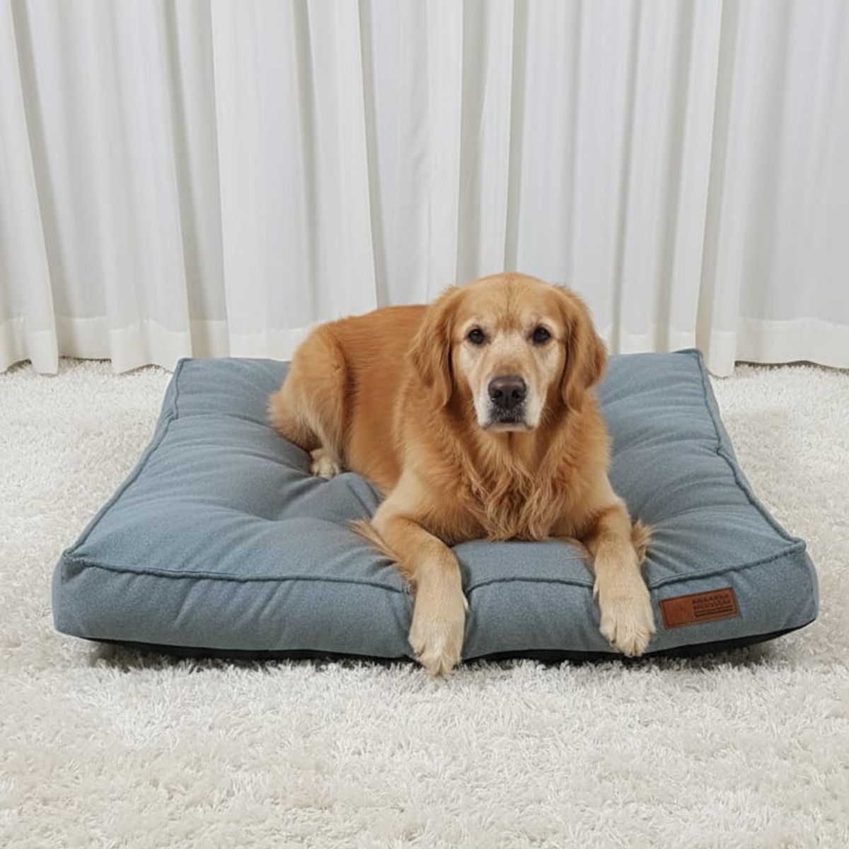 GENERICO - COLCHONETA PARA PERROS 90X75CM TALLA XXL ANTIALÉRGICA Y LAVABLE