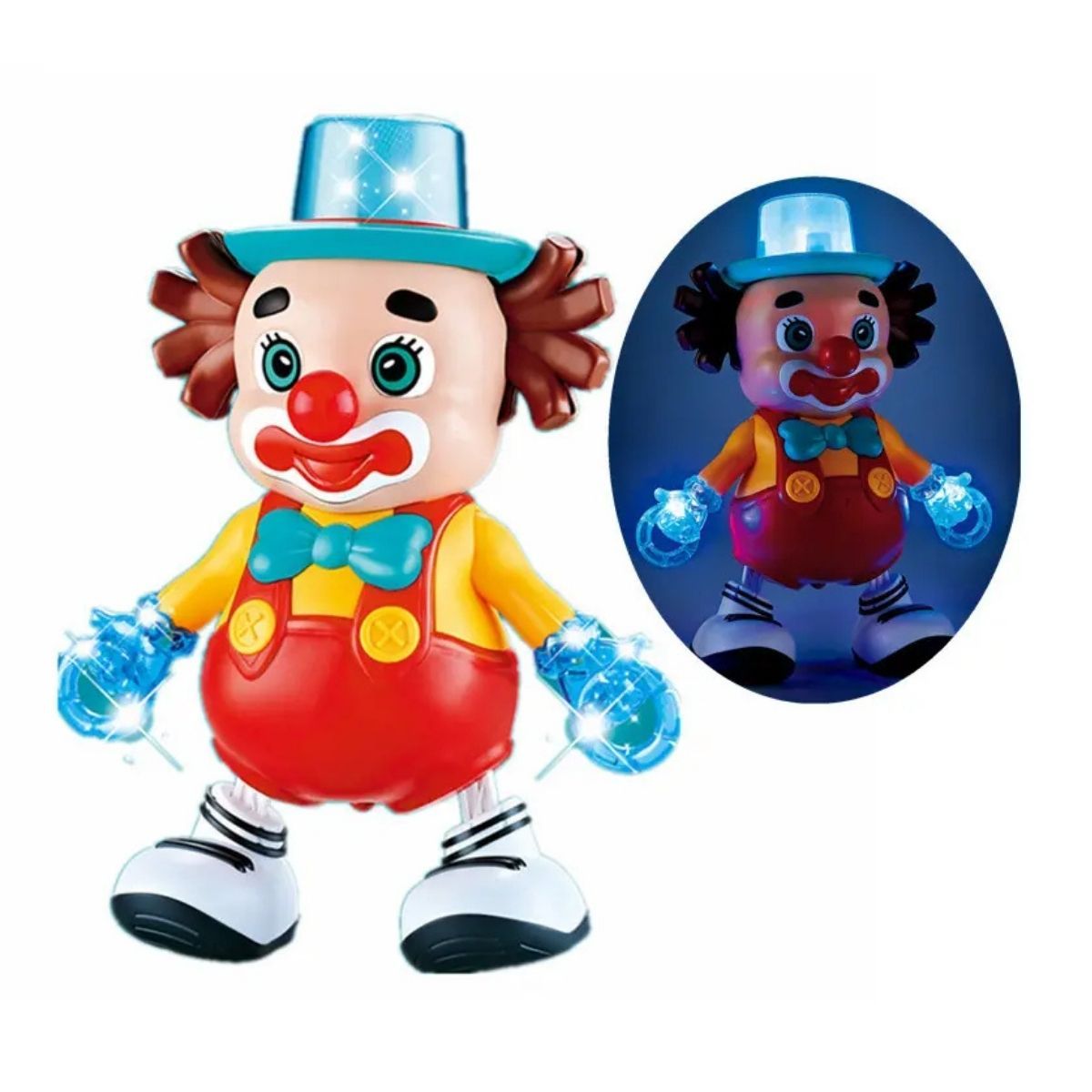 GENERICO - Juguete Robot Payaso Bailarín Electrónico Luz Y Sonido